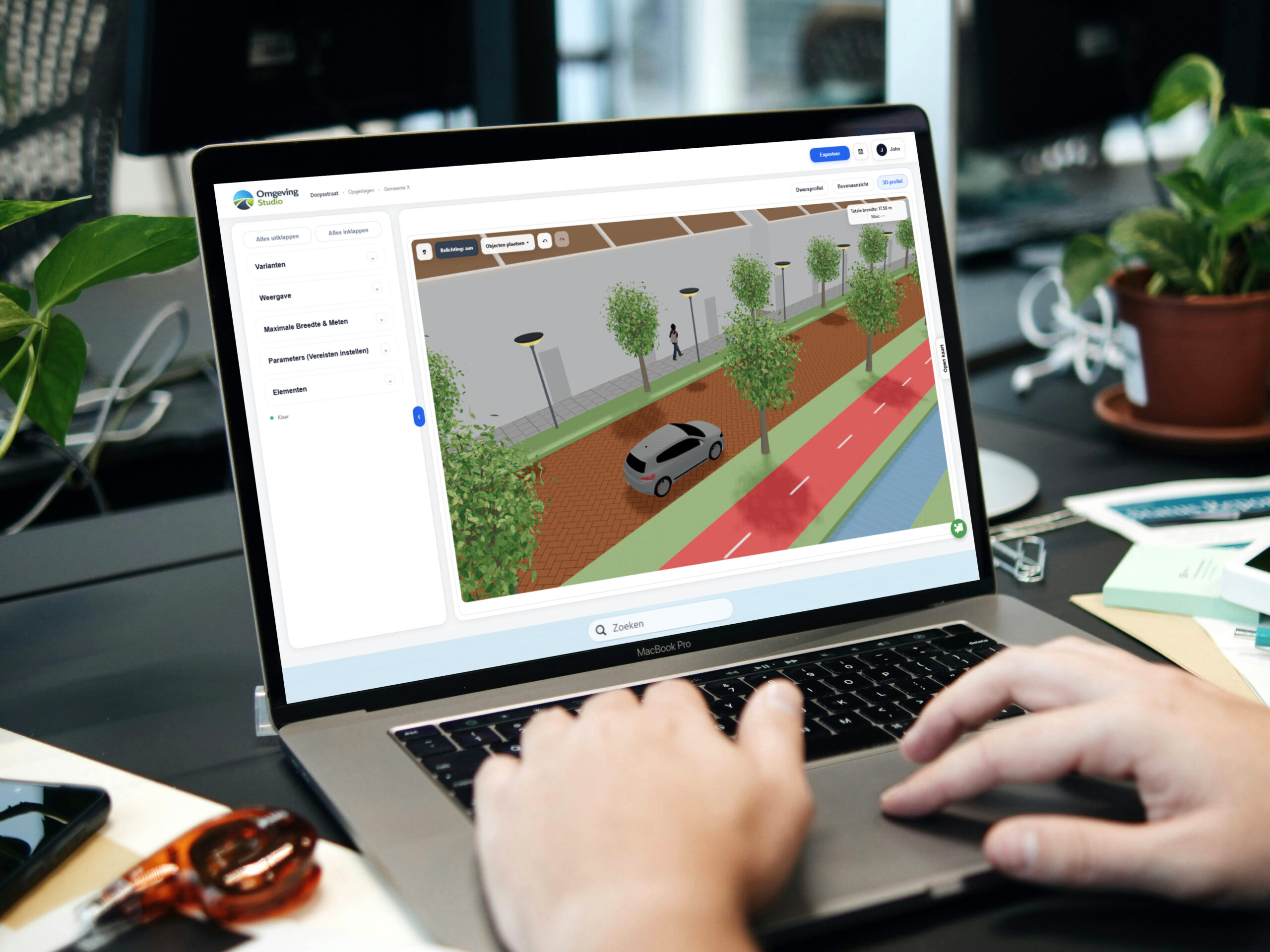 Omgeving Studio visualisatie